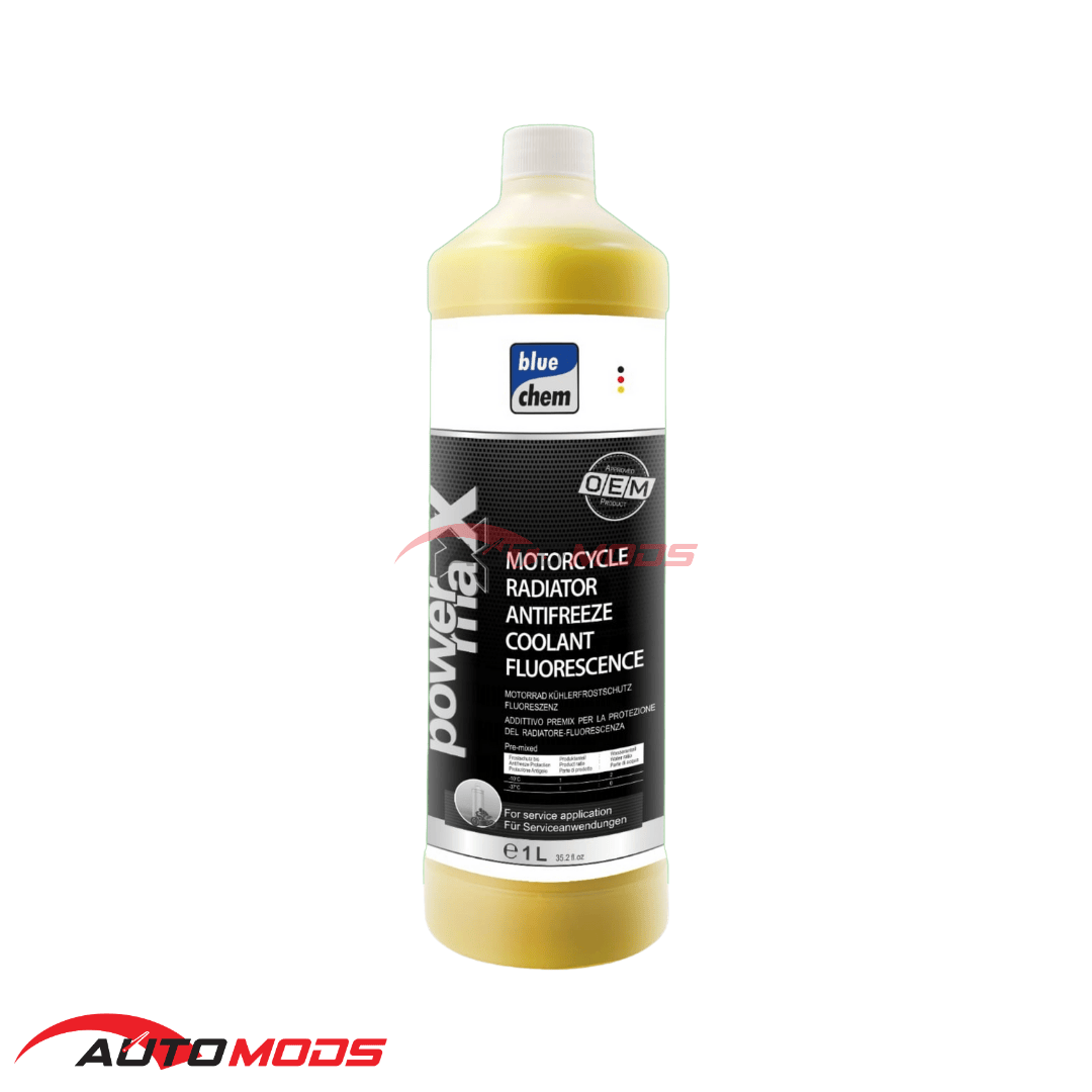 BLUE CHEM MOTORCYCLE RADIATOR ANTIFREEZE COOLANT 1L