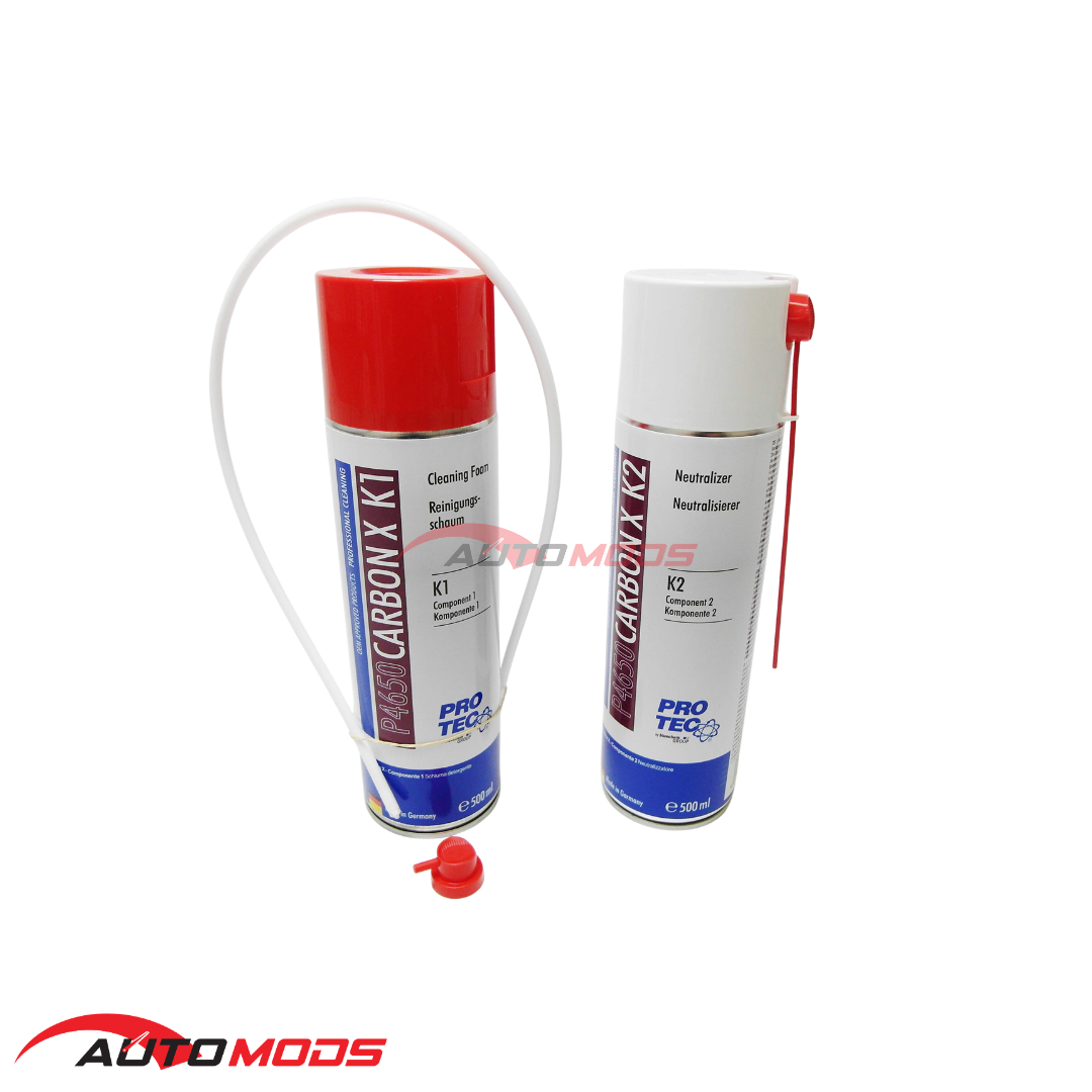 BLUECHEM PRO TEC P4650 CARBON X K1+K2 COMBUSTION CHAMBER CLEANER KIT 500ML