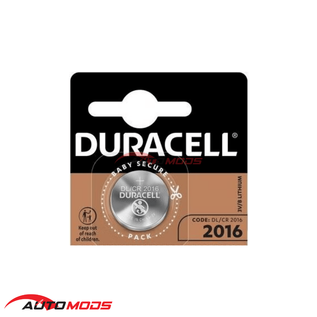 DURACELL CR2016 LITHIUM COIN BATTERIES (1 PACK)