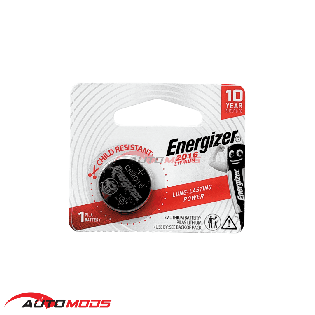 ENERGIZER CR2016 LITHIUM COIN BATTERIES (1 PACK)