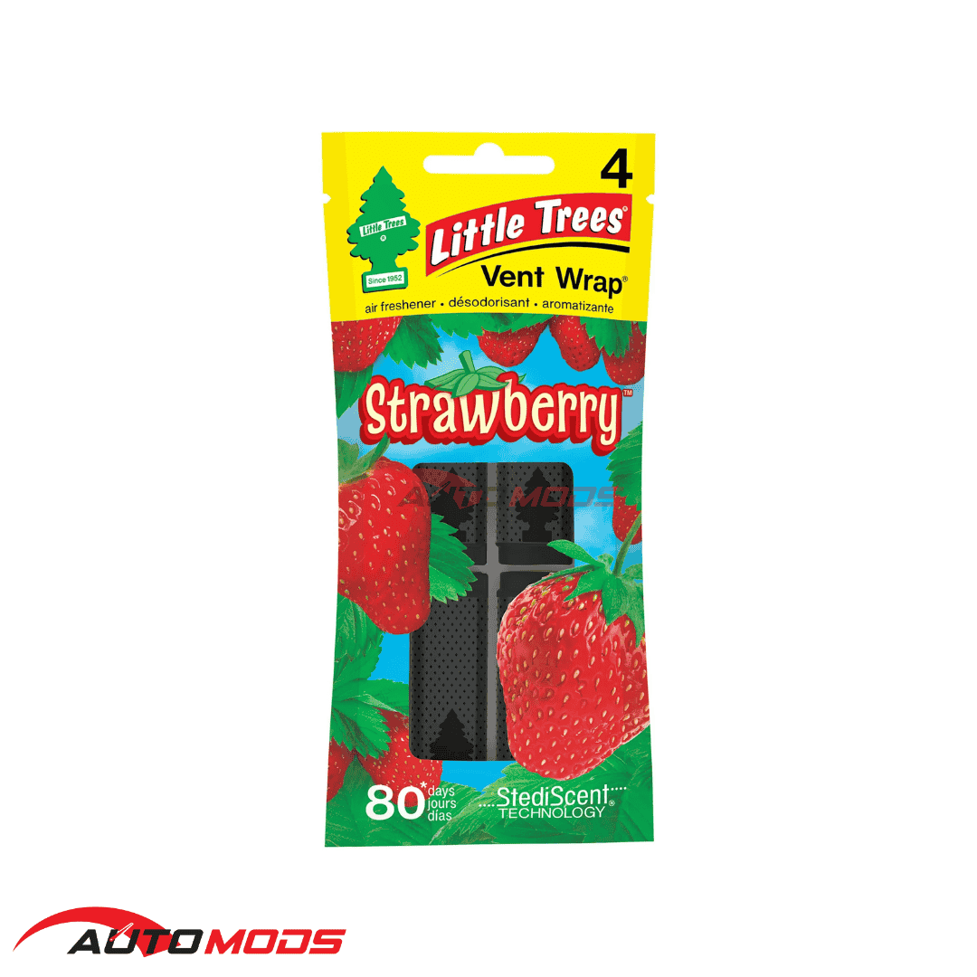 LITTLE TREES AC VENT WRAP STRAWBERRY 4PCS/1PACK