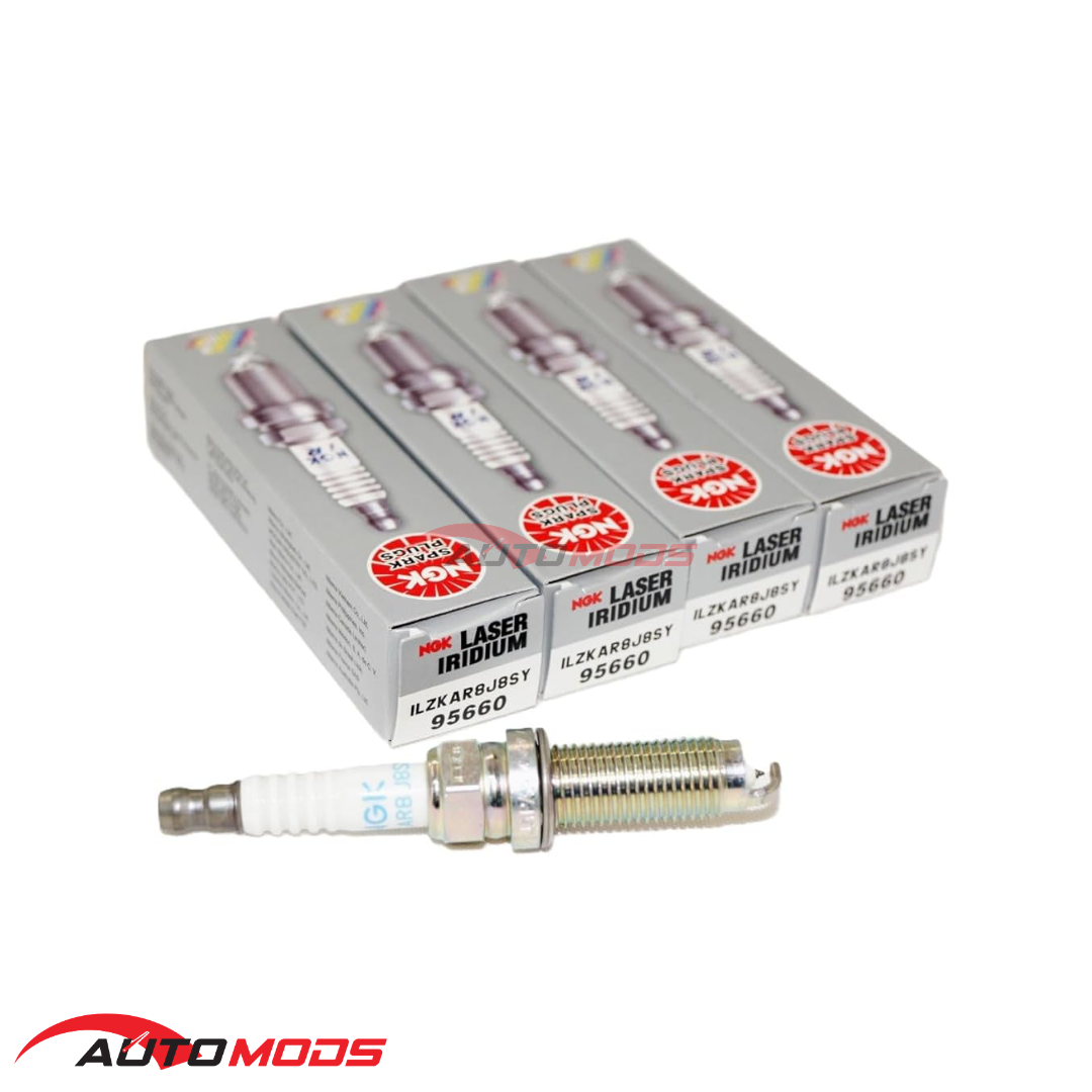 NGK LASER IRIDIUM ILZKAR8J8SY SPARK PLUG (4PCS)