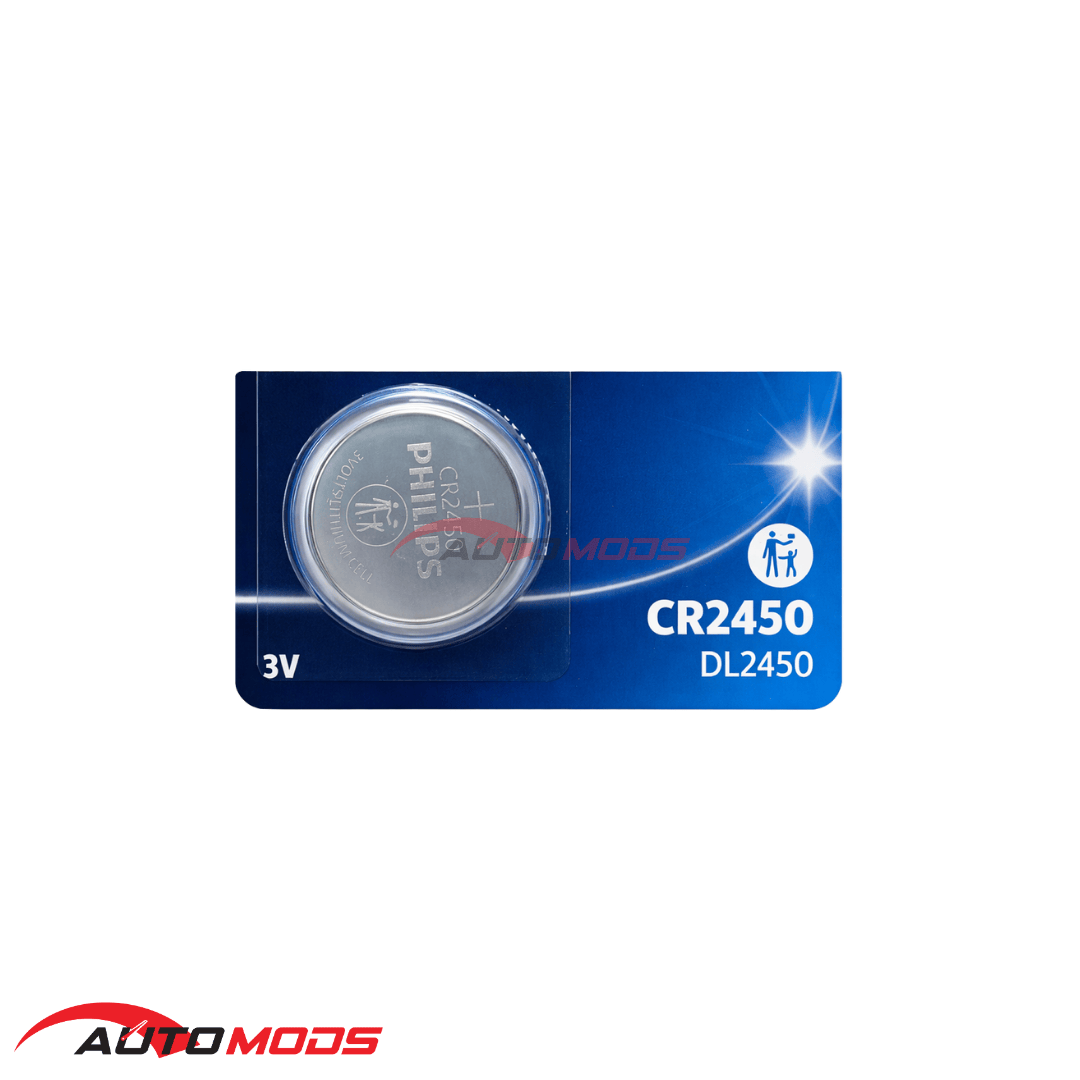 PHILIPS CR2450 LITHIUM COIN BATTERY 3V (1 PACK)