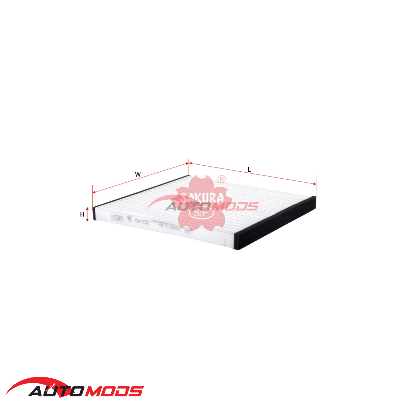 SAKURA CABIN FILTER CA-1102 FOR TOYOTA
