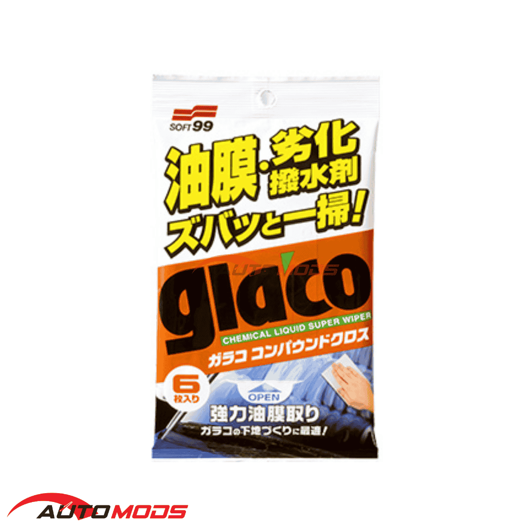 SOFT99 GLACO GLASS COMPOUND CLOTH 70ML