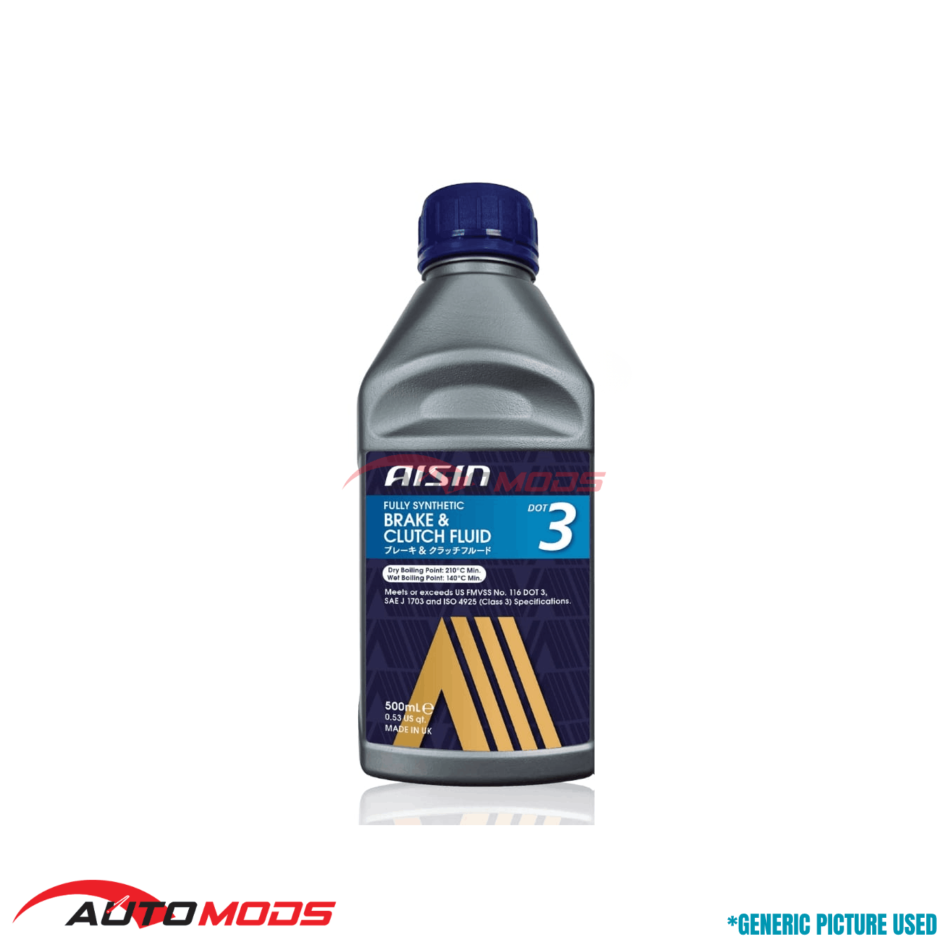 AISIN DOT 3 BRAKE & CLUTCH FLUID 250ml