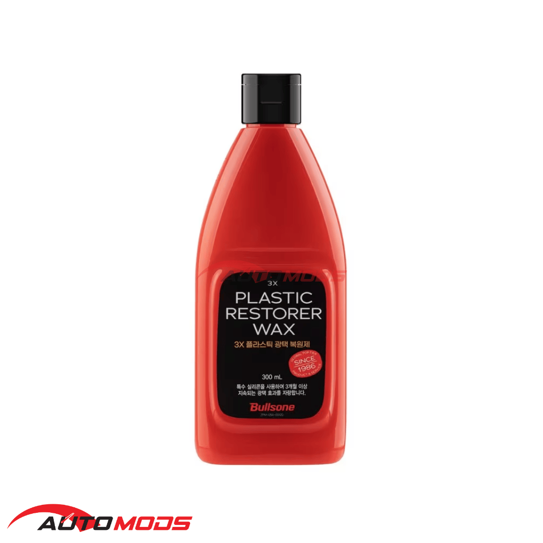 BULLSONE 3X PLASTIC RESTORER WAX 300ML