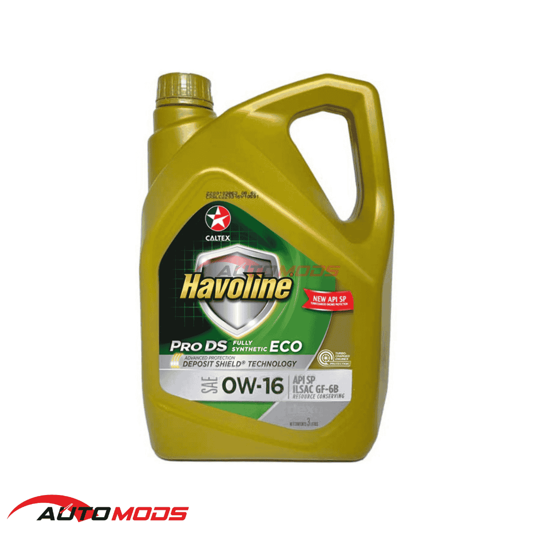 CALTEX HAVOLINE PRO DS ECO 0W-16 FULL SYNTHETIC 3L