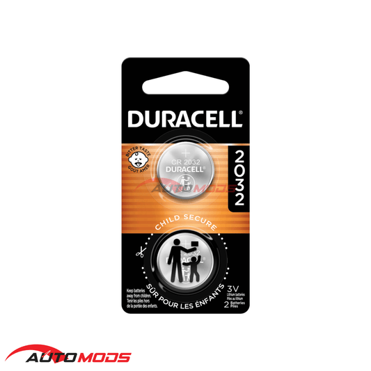 DURACELL CR2032 LITHIUM COIN BATTERIES (2 PIECES)
