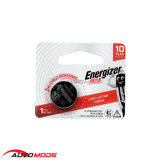 ENERGIZER CR2016 LITHIUM COIN BATTERIES (1 PACK)