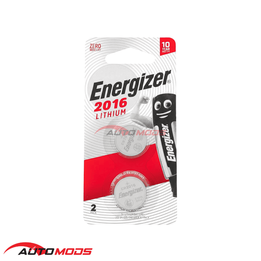 ENERGIZER CR2016 LITHIUM COIN BATTERY (PACK OF 2)