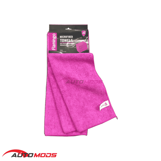 FLAMINGO MICROFIBER TOWEL 3PCS
