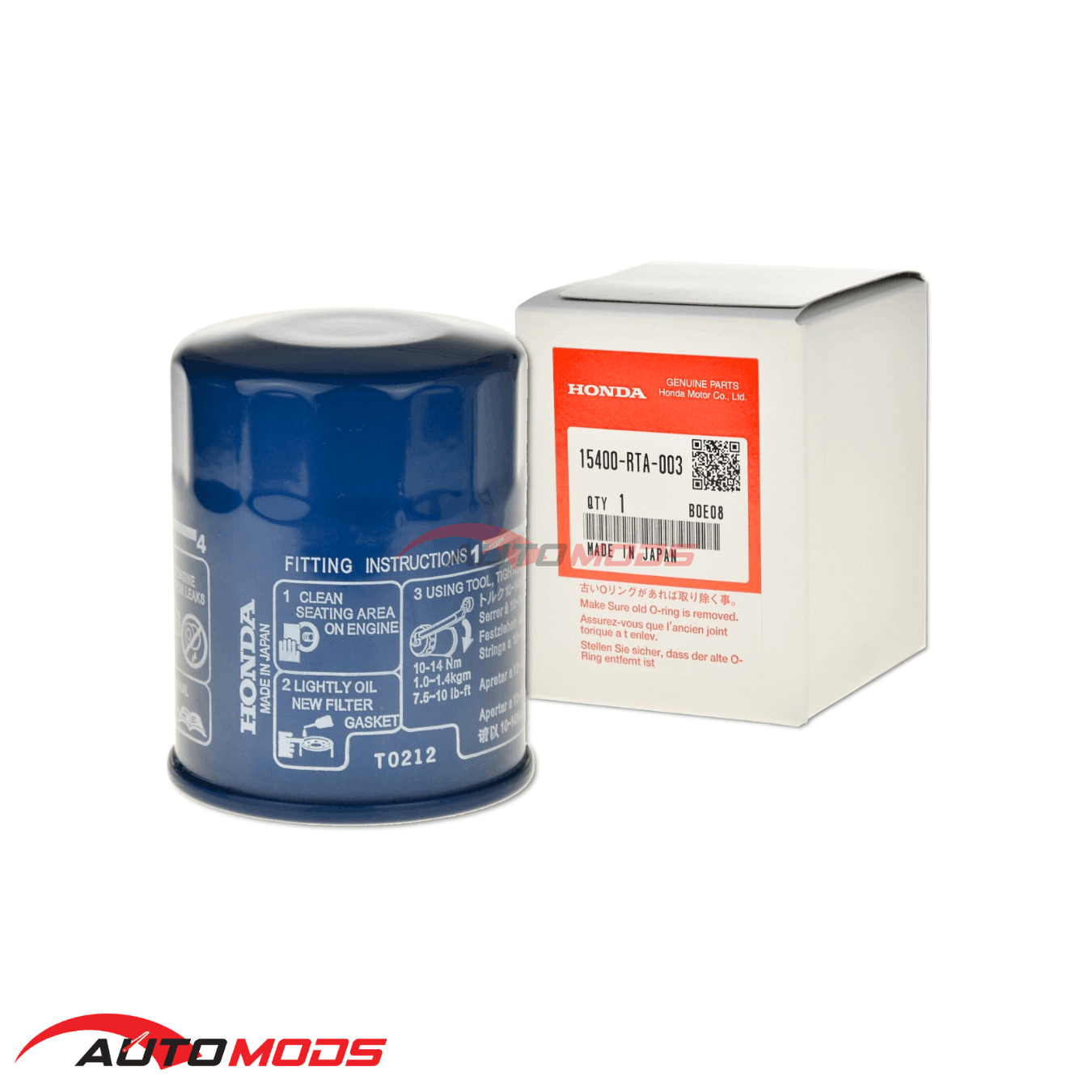HONDA OEM OIL FILTER RTA-003 (JAPAN)