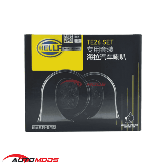 HELLA TRUMPET BLACK TC16S 12V 110DB± 400HZ & 500HZ TONE UNIVERSAL HORN