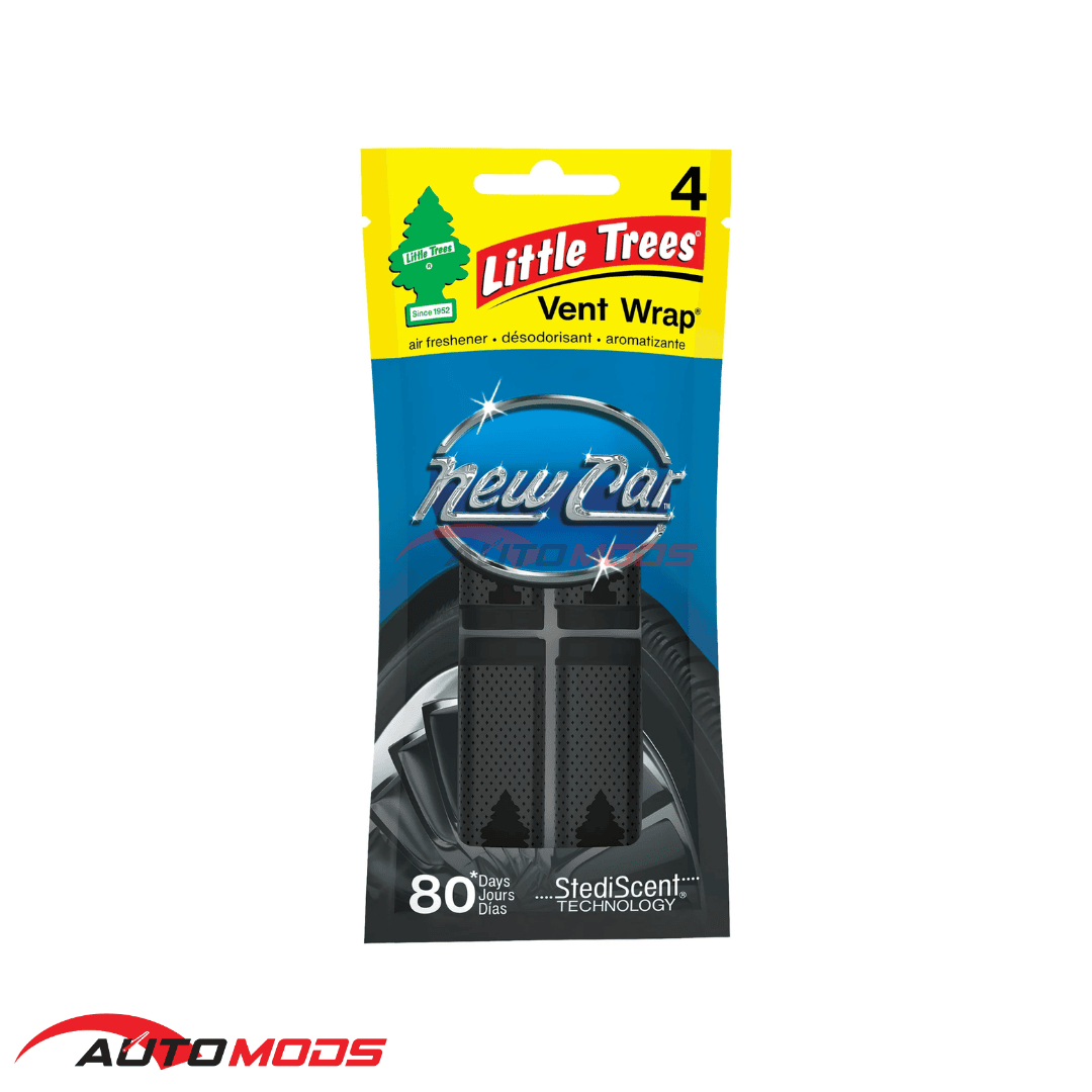LITTLE TREES AC VENT WRAP NEW CAR SCENT 4PCS/1PACK
