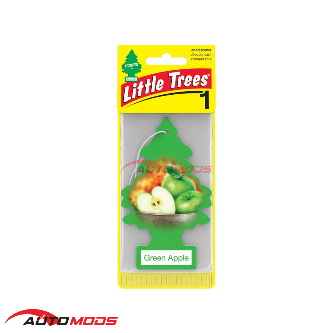 LITTLE TREES HANGING AIR FRESHNER GREEN APPLE 1PACK