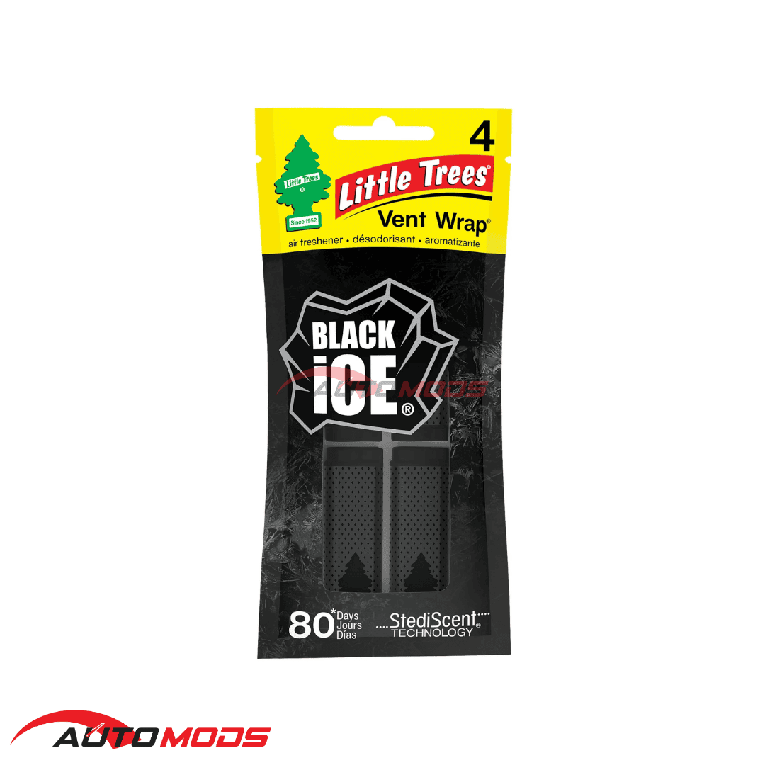 LITTLE TREES AC VENT WRAP BLACK ICE 4PCS/1PACK
