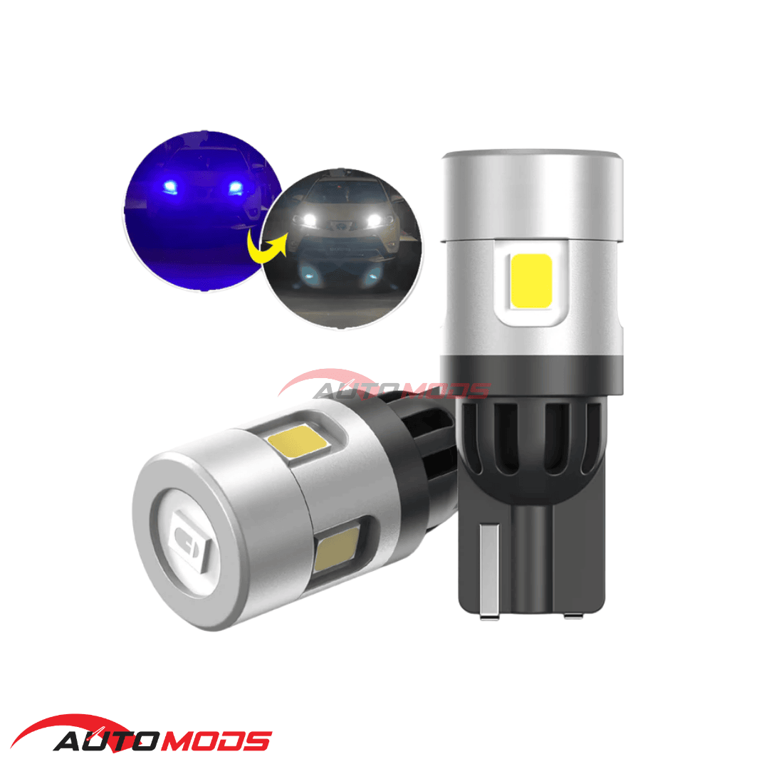 T10 AUTO SWITCHING WELCOME BLUE LED BULB 1PAIR
