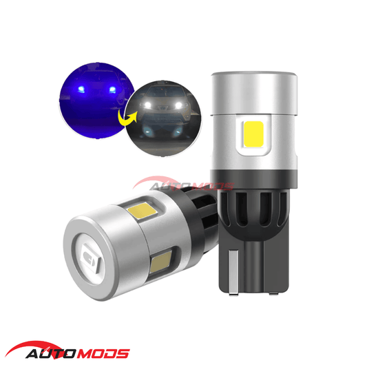 T10 AUTO SWITCHING WELCOME BLUE LED BULB 1PAIR