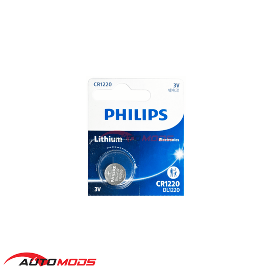 PHILIPS CR1220 LITHIUM COIN BATTERY (1 PIECE)