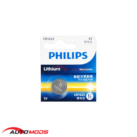 PHILIPS CR1632 LITHIUM COIN BATTERY (1 PIECE)