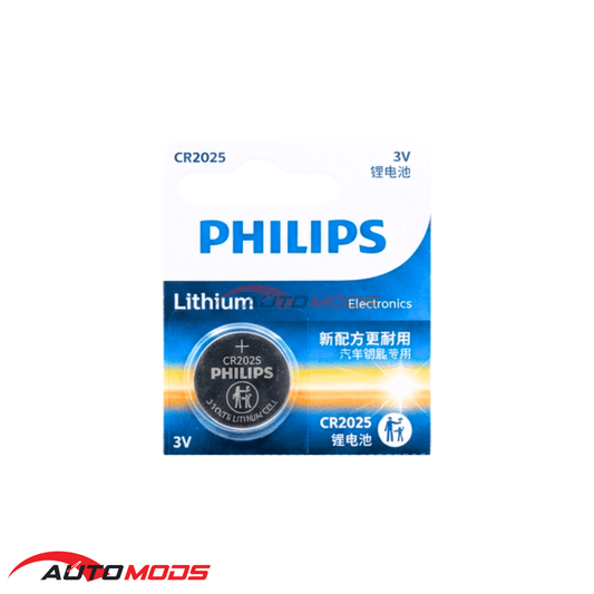 PHILIPS CR2025 LITHIUM COIN BATTERY (1 PIECE)