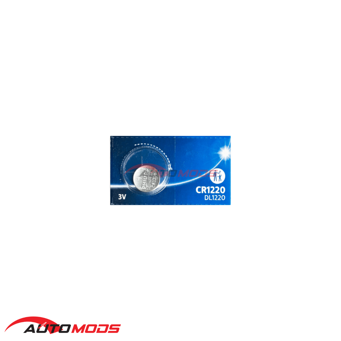 PHILIPS CR1220 LITHIUM COIN BATTERY (1 PIECE)