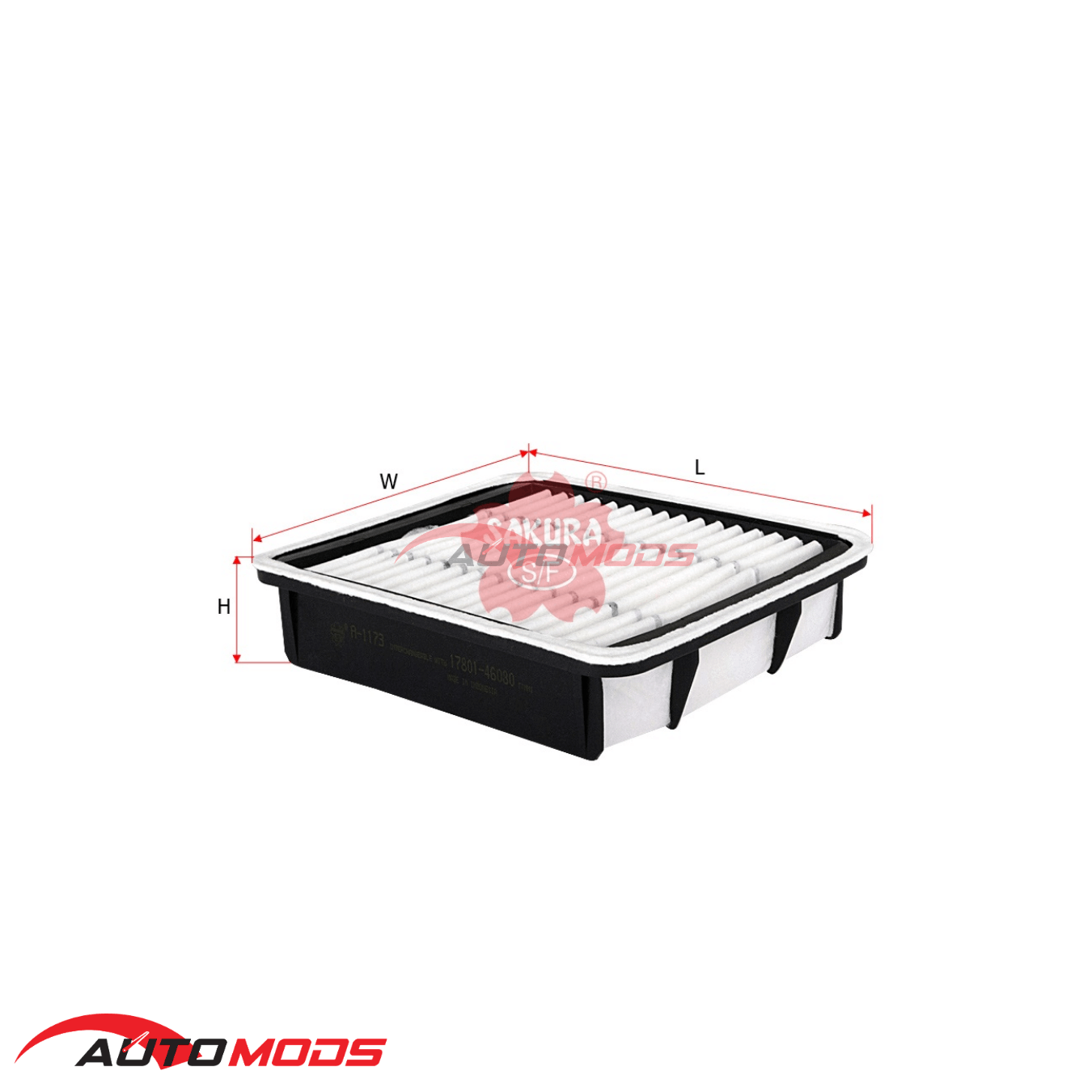 SAKURA AIR FILTER A-1173 FOR TOYOTA