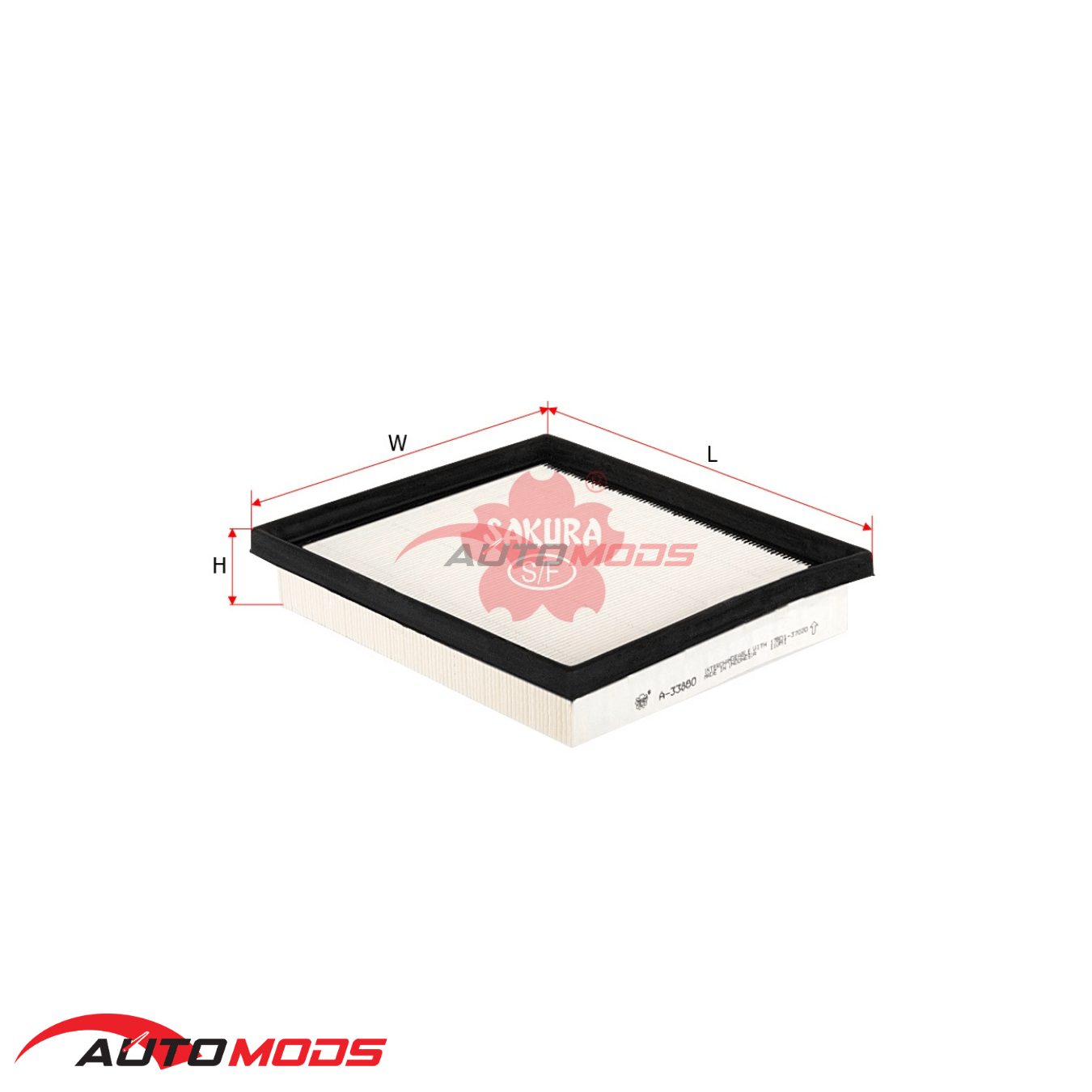 SAKURA AIR FILTER A-33880 FOR TOYOTA