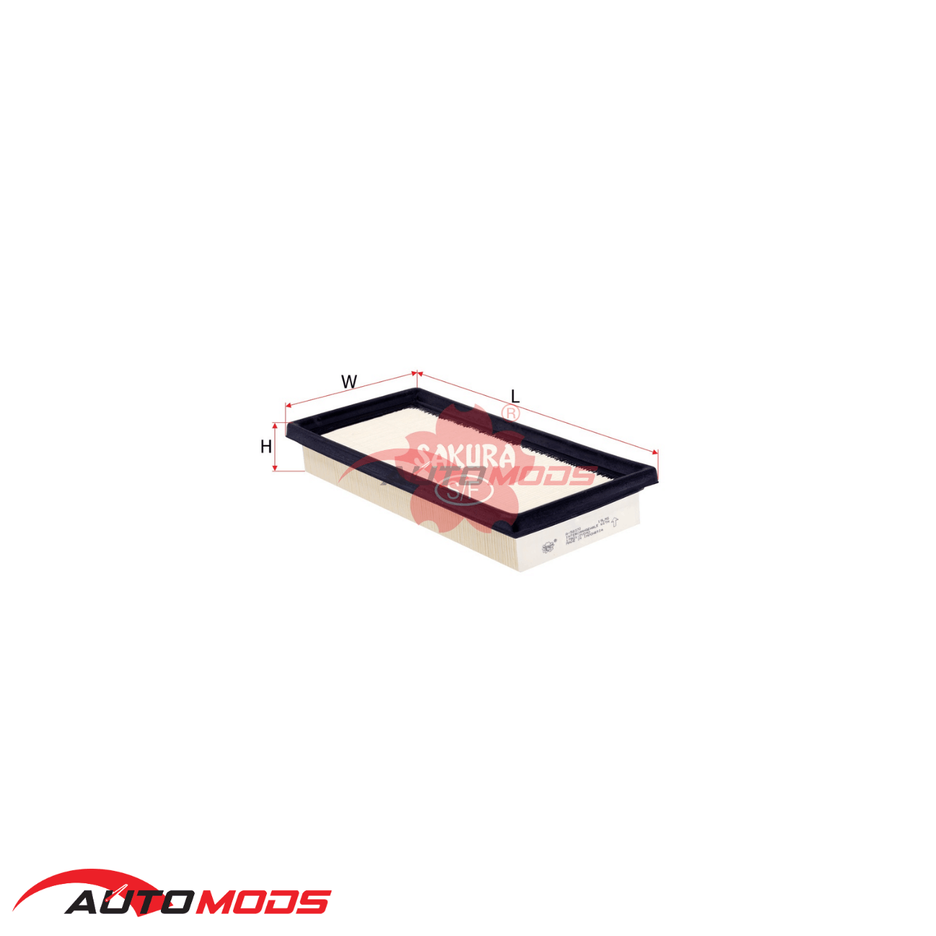SAKURA AIR FILTER A-58370 FOR TOYOTA
