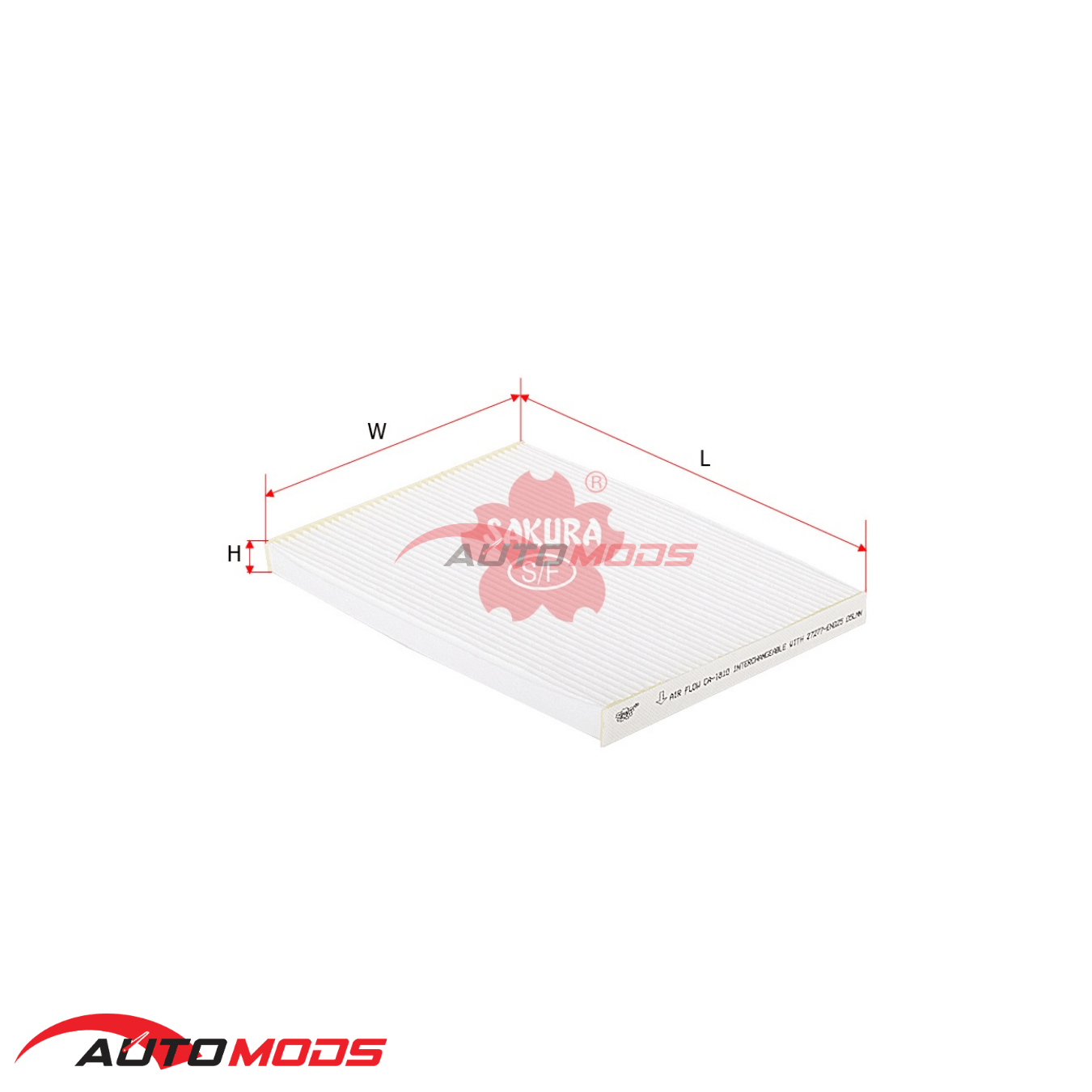 SAKURA CABIN FILTER CA-1810 FOR NISSAN