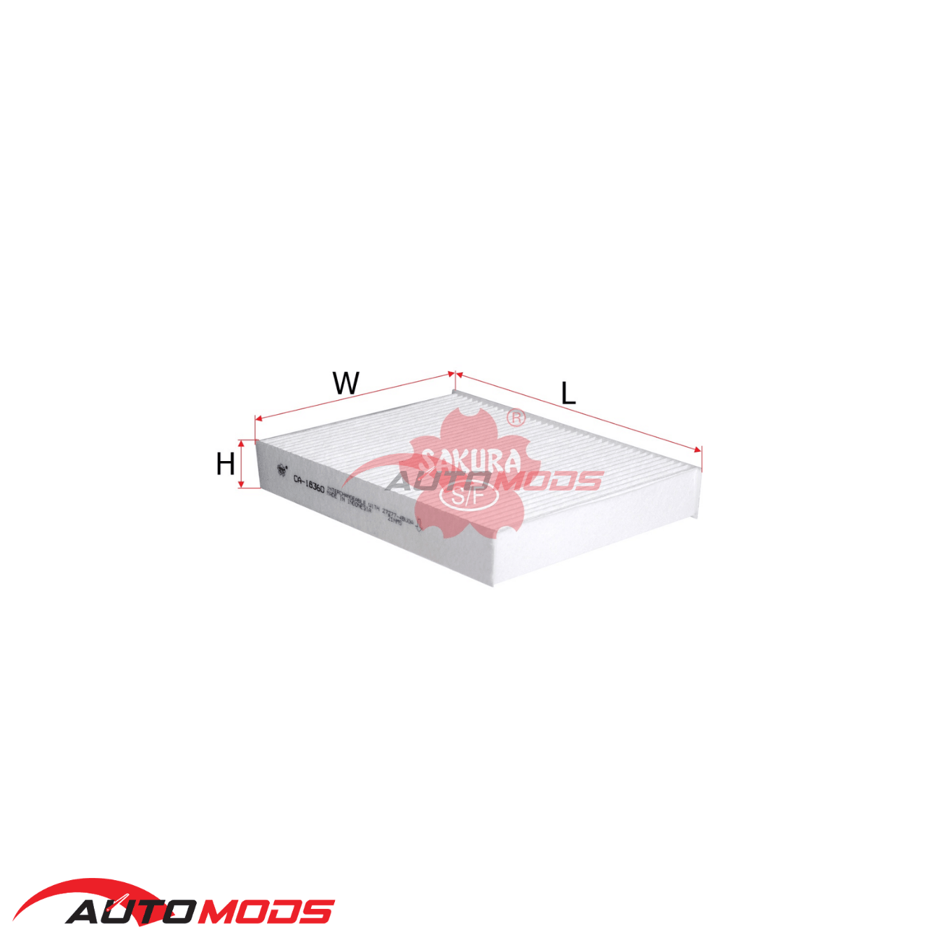 SAKURA CABIN FILTER CA-18360 FOR NISSAN