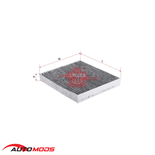 SAKURA CABIN FILTER CAC-1114 FOR TOYOTA (CHARCOAL)