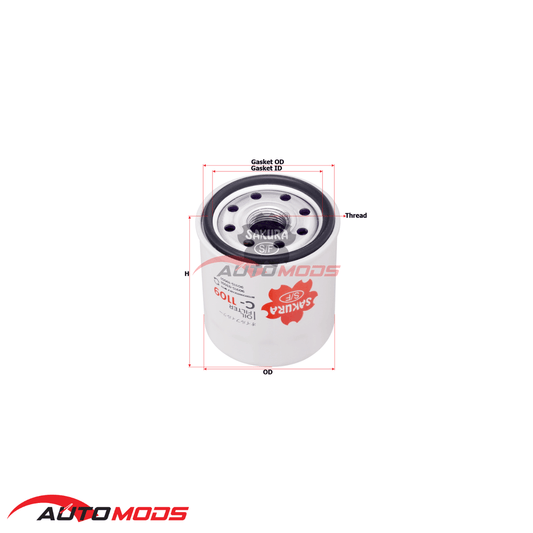SAKURA OIL FILTER C-1109 FOR TOYOTA