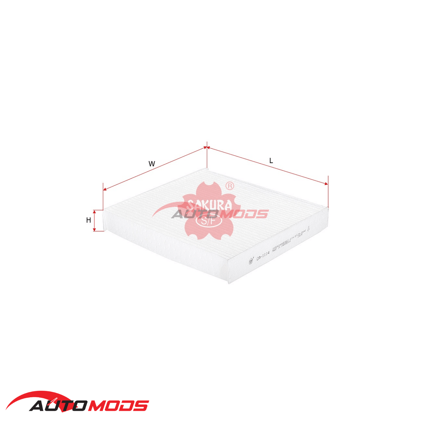 SAKURA CABIN FILTER CA-1114 FOR TOYOTA