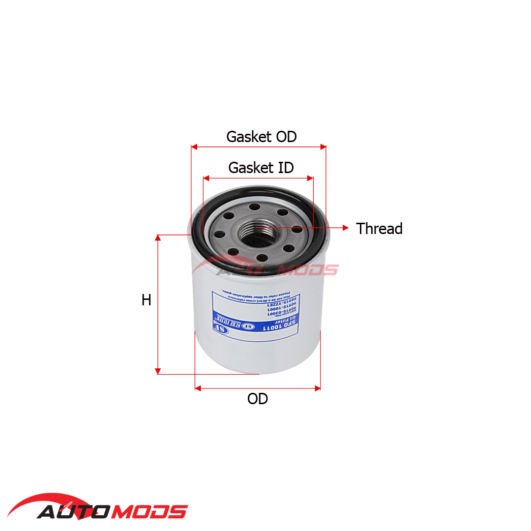 SF OIL FILTER SFO 10011