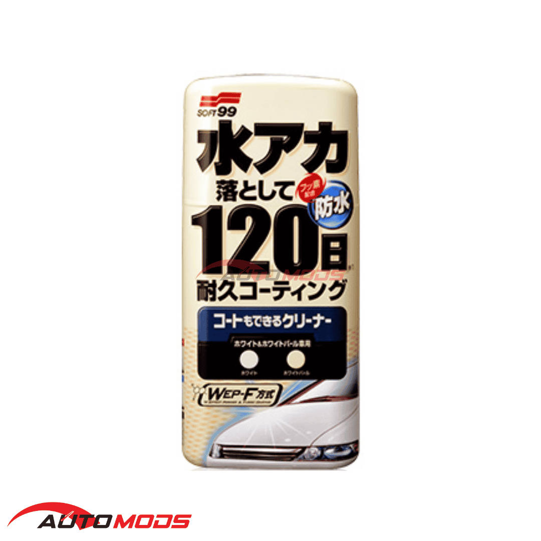 SOFT99 COATING & CLEANING LIQUID WAX WHITE & PEARL 500ML