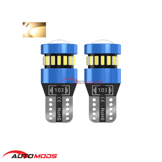 T10 SUPER BRIGHT LED BULB WARM WHITE 1PAIR